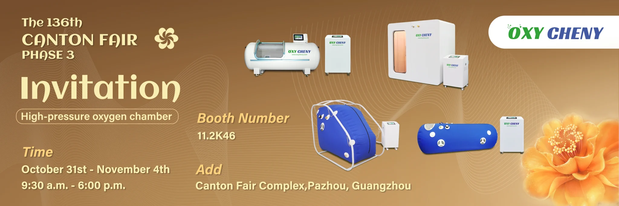 OXYCHENY Hyperbaric oxygen chamber in Guangzhou exhibition
