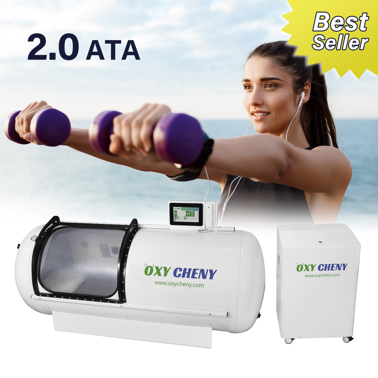 Product-CY1-2.0ATA-OxyCheny Hard Shell Hyperbaric Oxygen Chamber