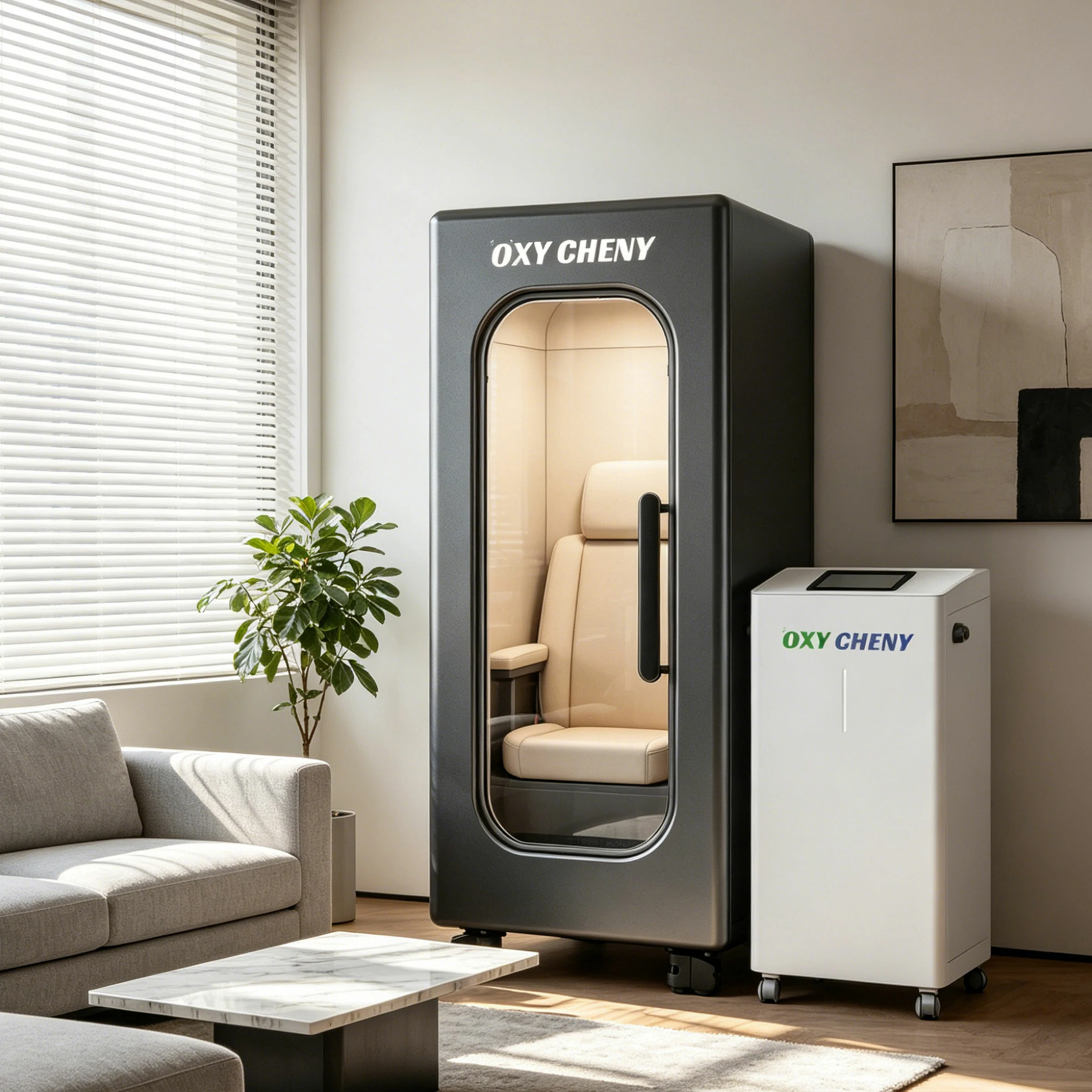 1.5-2.0ata Sitting Hard Shell Hyperbaric Chamber for Wellness Center