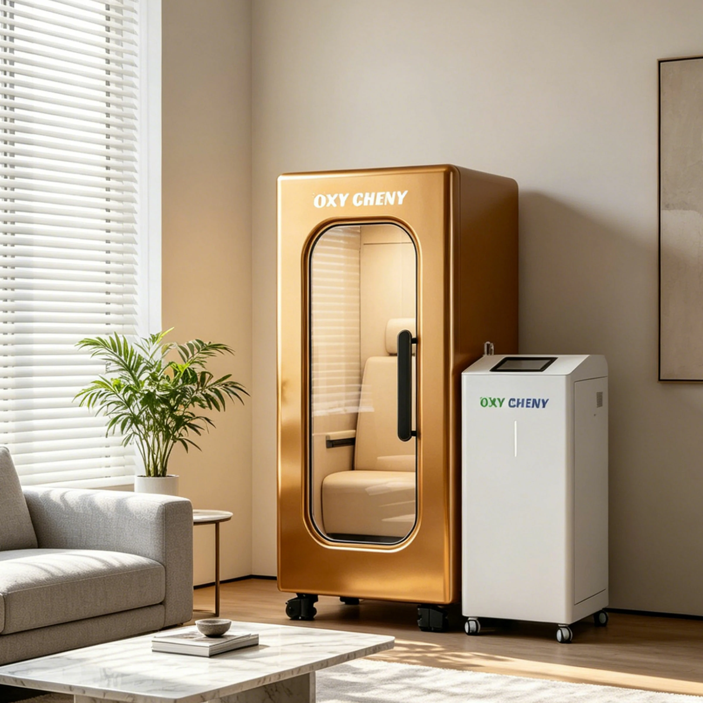 1.5-2.0ata Sitting Hard Shell Hyperbaric Chamber for Home Use