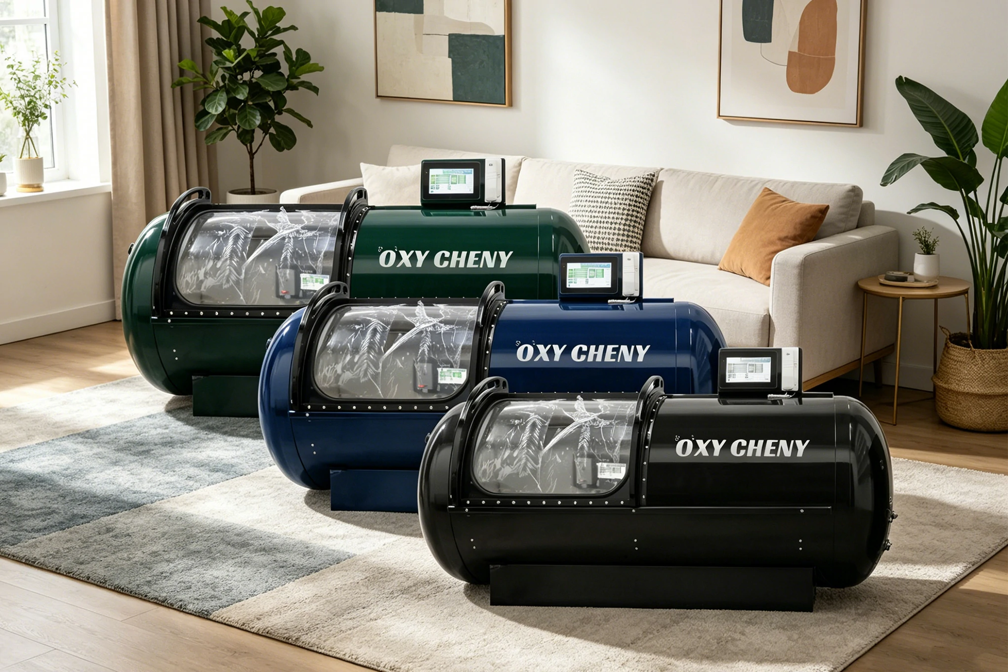 OxyCheny custom hard shell hyperbaric chambers - OEM/ODM bespoke color and design solutions