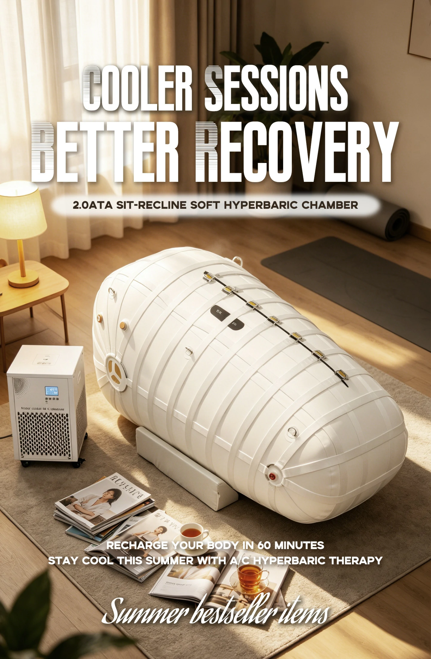 2.0 ATA Soft Hyperbaric Chamber for Sale
